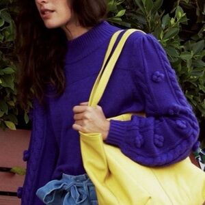 Anthropologie purple beautiful sweater great condition